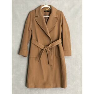 Lauren Ralph Lauren Women's Size 2 Belted Wool & Cashmere Blend Wrap Coat NEW